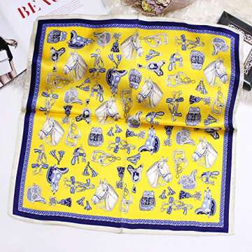 MEISEE 100% Pure Mulberry Silk Scarf 27"'x27(in) Square Scarf Head Scarf Neck scarf Headscarf for Women with Gift Packed (1)