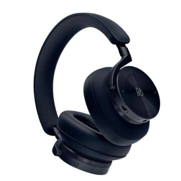 Bang & Olufsen Beoplay H95 Premium Comfortable Wireless Active Noise Cancelling (ANC) Over-Ear Headphones with Protective Carrying Case, Navy