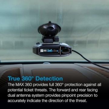 Escort MAX 360 Radar Detector with GPS and Bluetooth