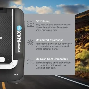 Escort MAX 360 Radar Detector with GPS and Bluetooth