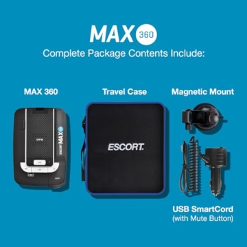 Escort MAX 360 Radar Detector with GPS and Bluetooth