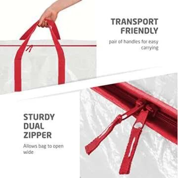Zober Christmas Tree Storage Bag & Garland Bags Up to 7.5 Ft