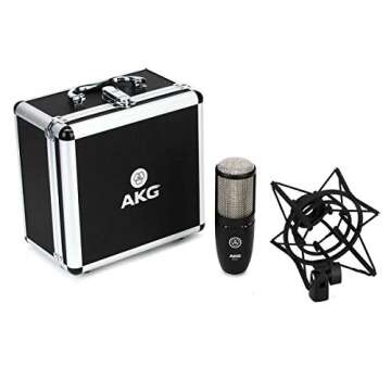AKG Pro Audio Pro Audio Perception 220 Professional Studio Microphone, Silver Blue