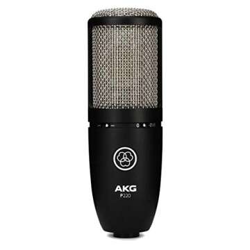AKG Pro Audio Pro Audio Perception 220 Professional Studio Microphone, Silver Blue