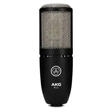 AKG Pro Audio Pro Audio Perception 220 Professional Studio Microphone, Silver Blue