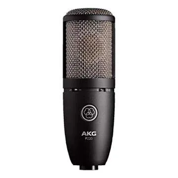 AKG Pro Audio Pro Audio Perception 220 Professional Studio Microphone, Silver Blue
