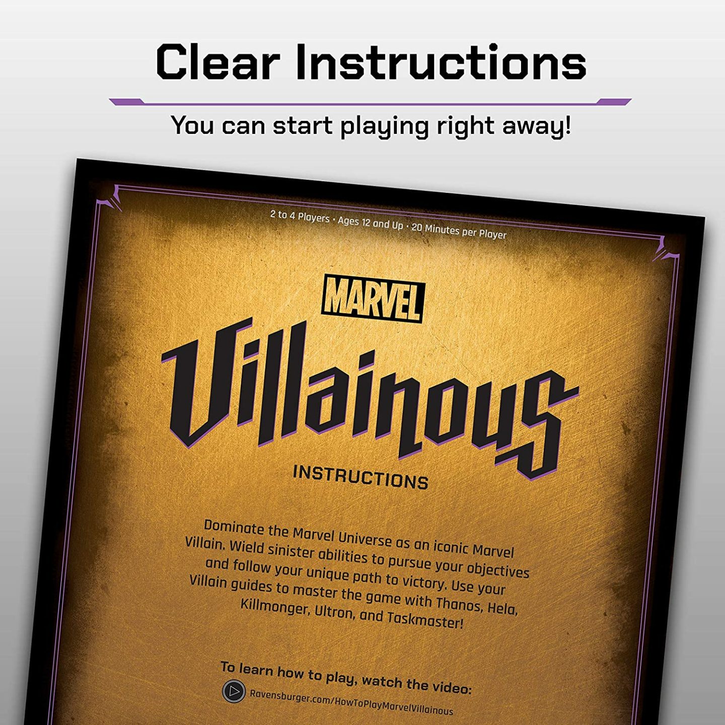 Marvel Villainous: Infinite Power Board Game 12+ Years