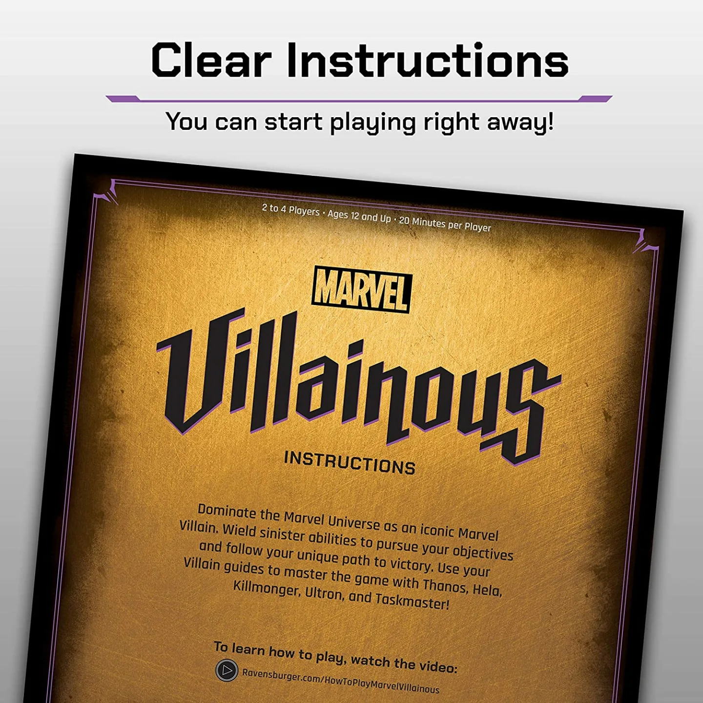 Marvel Villainous: Infinite Power Board Game 12+ Years