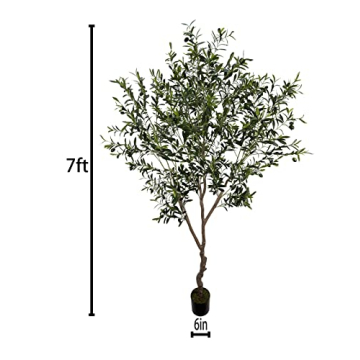 Stunning 7ft Artificial Olive Tree for Modern Decor