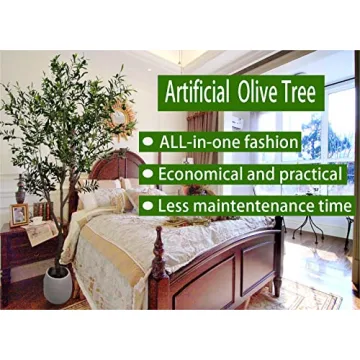 Stunning 7ft Artificial Olive Tree for Modern Decor