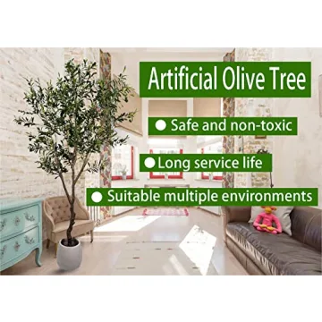 Stunning 7ft Artificial Olive Tree for Modern Decor
