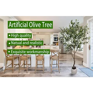 Stunning 7ft Artificial Olive Tree for Modern Decor
