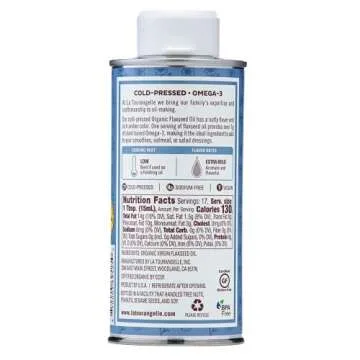 La Tourangelle Organic Flaxseed Oil - Omega-3 Rich, Vegan & Gourmet