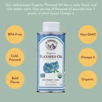 La Tourangelle Organic Flaxseed Oil for Heart Health