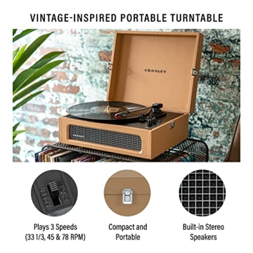 Crosley Voyager Vintage Portable Record Player with Bluetooth