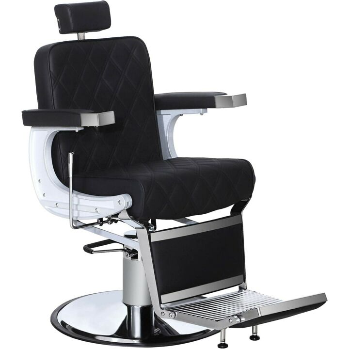 Vintage Heavy Duty Barber Chair - All Black Design
