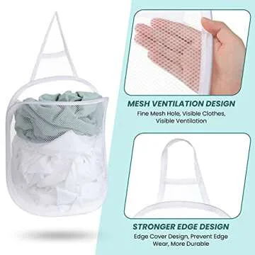 3 Pieces Hanging Laundry Hamper for Easy Organization