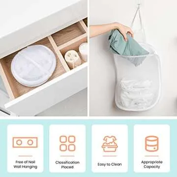 3 Pieces Hanging Laundry Hamper for Easy Organization