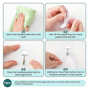 3 Pieces Hanging Laundry Hamper for Easy Organization