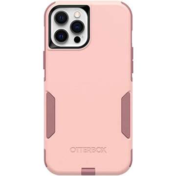OtterBox Commuter Series Case for iPhone 12 Pro Max - Ballet Way (Pink Salt/Blush)