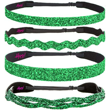 Hipsy Irish Green Hairbands 4pk - Stylish St Patrick's Day Headband Set