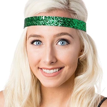 Hipsy Irish Green Hairbands for St Pattys Day Fun
