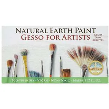 Natural Earth Paint Eco Gesso Kit | Eco Friendly | Non-Toxic | Vegan | Petroleum-Free | Professional...