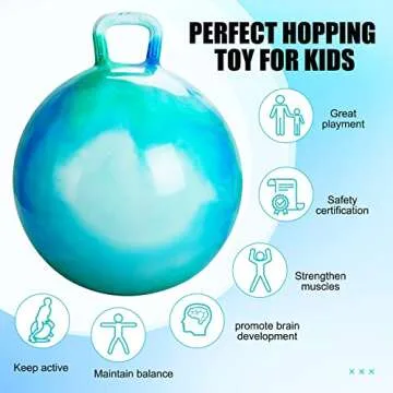 INPODAK 18 Inch Hopper Ball for Kids with Pump