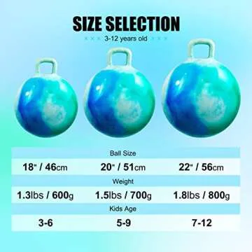 INPODAK 18 Inch Hopper Ball for Kids with Pump
