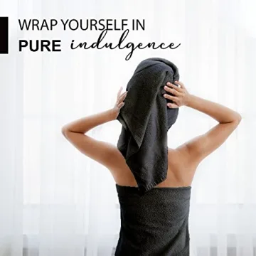 KAHAF Collection 100% Cotton Bath Towels 24x48 Pack of 6