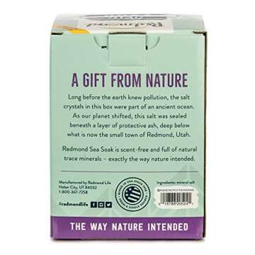 Redmond - Sea Soak Bath Salt, Minerals and Nutrients for Detox, 7 lbs