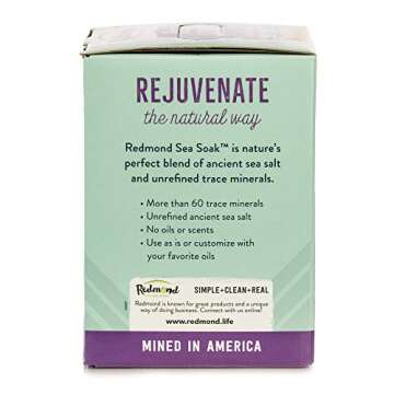 Redmond - Sea Soak Bath Salt, Minerals and Nutrients for Detox, 7 lbs