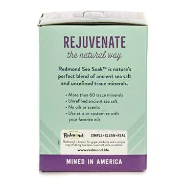 Redmond - Sea Soak Bath Salt, Minerals and Nutrients for Detox, 7 lbs