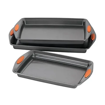 Rachael Ray Nonstick Bakeware Set with Grips - 3 Piece