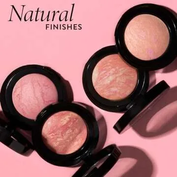 LAURA GELLER NEW YORK Baked Blush-n-Brighten Marbleized Blush for Cheeks - Pink Buttercream - Natural Finish - Buildable Color