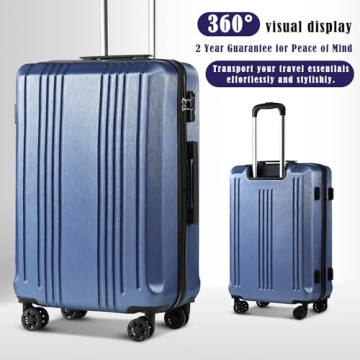 Coolife Expandable Luggage Set with TSA Lock