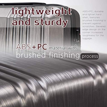 Coolife Expandable Luggage Set with TSA Lock