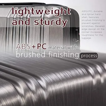 Coolife Expandable Luggage Set with TSA Lock