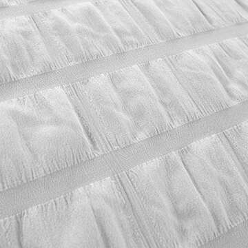 Modern Threads Kallan 5-Piece Seersucker Comforter Set White King
