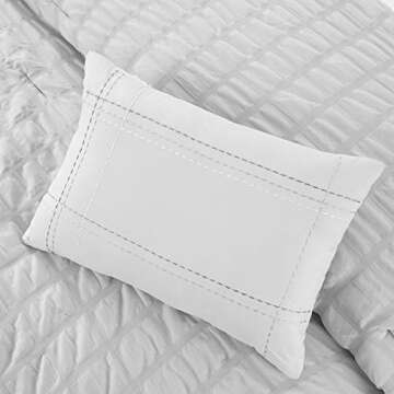 Modern Threads Kallan 5-Piece Seersucker Comforter Set White King