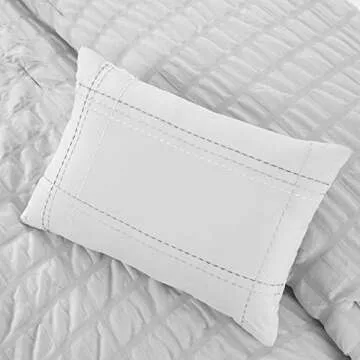 Modern Threads Kallan 5-Piece Seersucker Comforter Set White King
