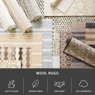 Dash & Albert Conall Wool Rug for High Traffic Areas