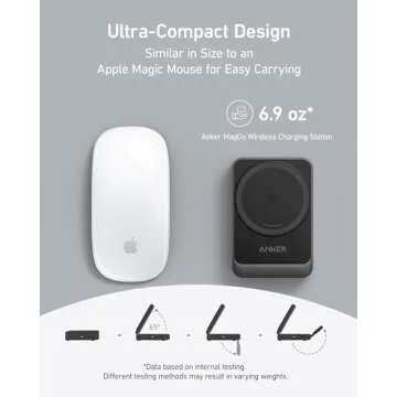 Anker MagGo 3-in-1 iPhone 16 Charging Station, MagSafe-Compatible Wireless Charger Stand, Qi2 Certified 15W Foldable Charger for iPhone 15/14, AirPods, Apple Watch 9 (40W USB-C Charger Included)