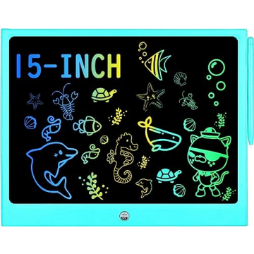 LCD Writing Tablet for Kids, 15 Inch Colorful Electronic Doodle Board for Kids Age 3+ Toys Christmas...