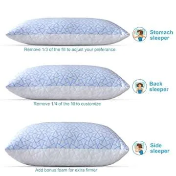 Adjustable Cooling Pillow for Comfortable Sleep