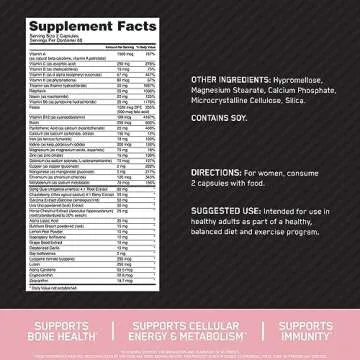 Optimum Nutrition Opti-Women Daily Multivitamin with Vitamins C, D, and Zinc for Women's Health (120...