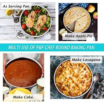 Stainless Steel Cake Pan Set - Safe & Easy to Clean