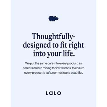 Lalo The Booster Seat for Babies & Toddlers, Children's Booster Seat, Easy to Clean Five-Point Safety Harness & Durable Non-Toxic Plastic Seat & Belly Bar - Coconut