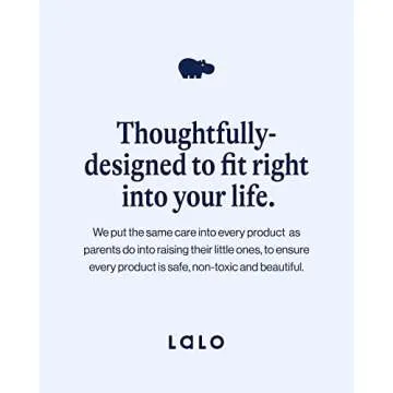 Lalo The Booster Seat for Babies & Toddlers, Children's Booster Seat, Easy to Clean Five-Point Safety Harness & Durable Non-Toxic Plastic Seat & Belly Bar - Coconut