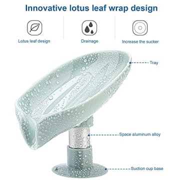 LBshmao 2 Pack Self-Draining Soap Dish Holder for Shower